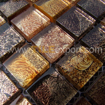 Mosaic--Crystal_Glass,Golden_Foil_Mosaics,CH033