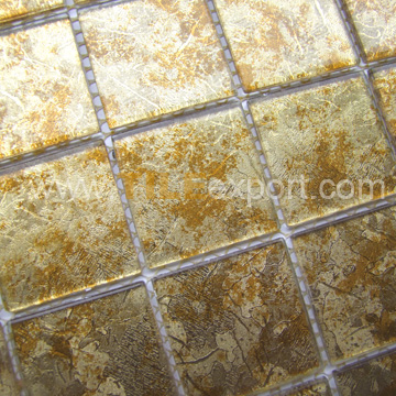 Mosaic--Crystal_Glass,Golden_Foil_Mosaics,GMA206