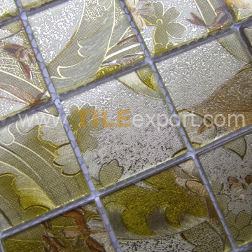 Mosaic--Crystal_Glass,Golden_Foil_Mosaics,GME-L01