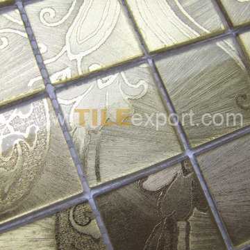 Mosaic--Crystal_Glass,Golden_Foil_Mosaics,GMF810