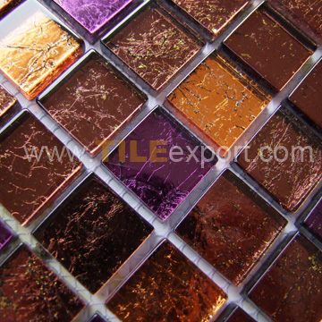 Mosaic--Crystal_Glass,Golden_Foil_Mosaics,PL-A01
