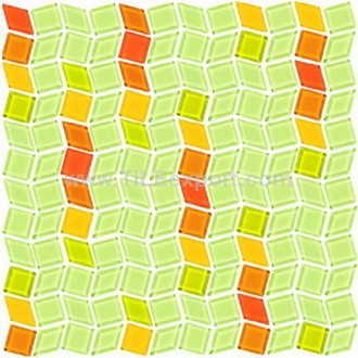 Mosaic--Crystal_Glass,Rhombus_Mosaic,KT201-1