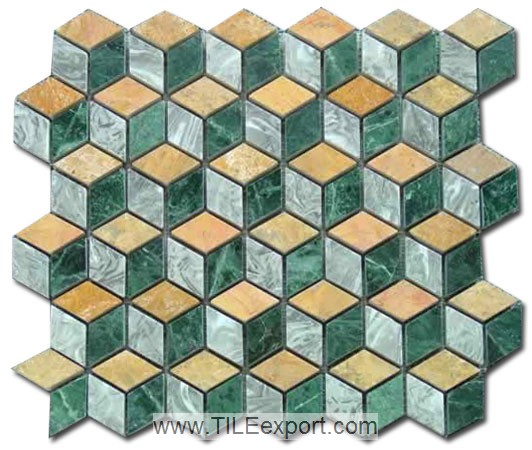 Mosaic--Stone_Marble,Irregular_Stone_Mosaic,ISM003