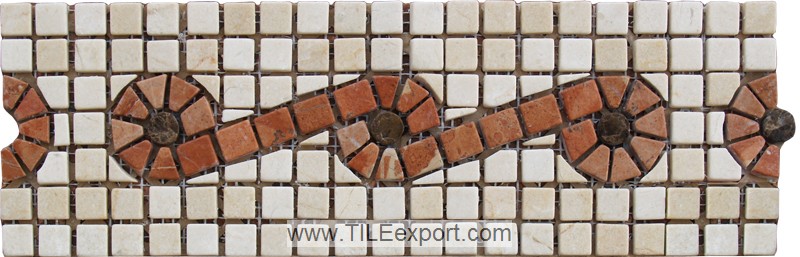 Mosaic--Stone_Marble,Stone_Mosaic_Border,b51