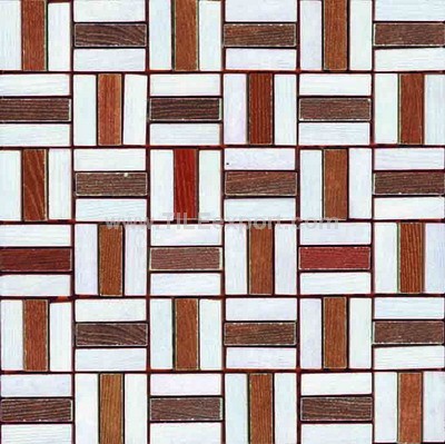 Mosaic--Rustic_Tile,Wooden_Texture_Mosiac,C3047-3