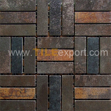 Mosaic--Rustic_Tile,With_Metal_Mosaics,LM-A01