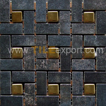 Mosaic--Rustic_Tile,With_Metal_Mosaics,LM-A04