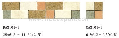 Mosaic--Rustic_Tile,Liner_Series,DA3101-1