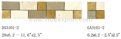 Mosaic--Rustic_Tile,Liner_Series,DA3101-2