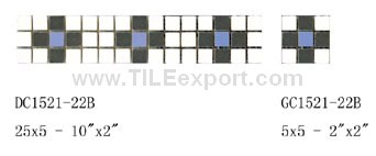 Mosaic--Rustic_Tile,Liner_Series,DC1521-22B