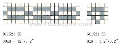 Mosaic--Rustic_Tile,Liner_Series,DC1521-5B