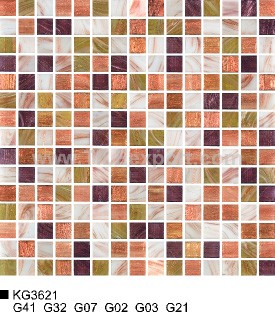 Mosaic--Golden_Star,Mixed_Color_Mosaic,KG3621