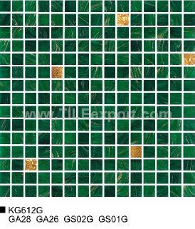 Mosaic--Golden_Star,Mixed_Color_Mosaic,KG612G