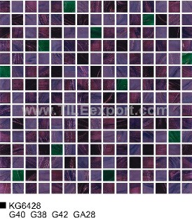 Mosaic--Golden_Star,Mixed_Color_Mosaic,KG6428