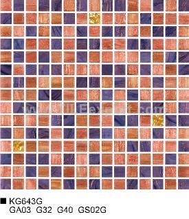 Mosaic--Golden_Star,Mixed_Color_Mosaic,KG643G